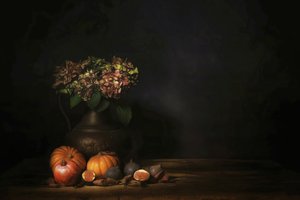Rustic Autumn Still Life by Saskia Dingemans