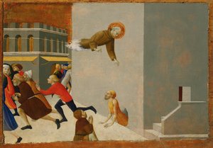 Blessed Rasini frees a poor man from a Florentine prison