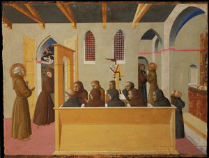 The Damnation of the Soul of the Miser from Citerna by Sassetta (c.1392-1450)