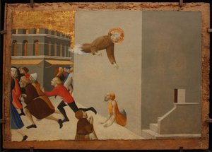 The Blessed Ranieri Frees the Poor from a Florentine Jail, from Borgo del Santo Sepolcro Altarpiece, 1437-1444 by Sassetta