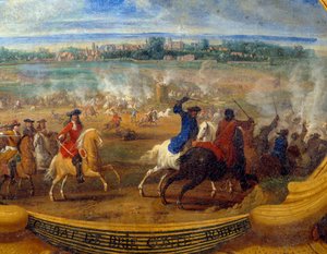 The Actions of Louis II Prince of Bourbon Conde, Battle of Brie Count Robert (detail) by Sauveur Le Conte