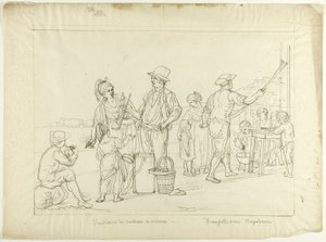 Vendors of Gelati and Caramelle by Saverio della Gatta