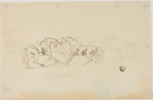 Horses Fighting by Sawrey Gilpin