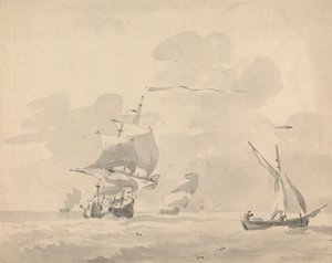 Ships at Sea by Sawrey Gilpin
