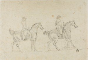 Two Riders by Sawrey Gilpin