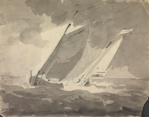 Two Sailboats by Sawrey Gilpin