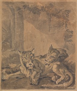 Two Tigers by Sawrey Gilpin
