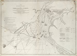 An Exact Plan of Charles Town Bar and Harbour, from an Actual Survey with the Attack of Fort Sullivan, on the 28 June 1776, by His Majesty