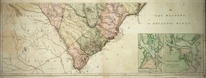 Map of North and South Carolina by Sayer & Bennett