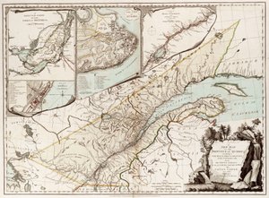 Map of Quebec, Canada
