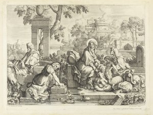 The Holy Family at the washing place