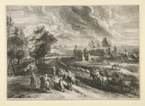 View of Malines, from the Set of the Large Landscapes by Schelte Adams Bolswert