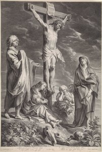 Christ on the Cross, with Mary and John by Schelte Adamsz. Bolswert