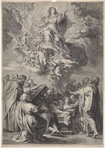 Ascension of Mary with Apostles by Schelte Adamsz. Bolswert