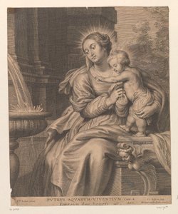 Mary with Child by a Fountain