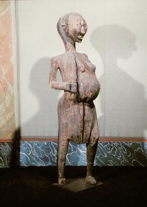 Statue of a Pregnant Woman by School African