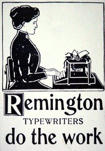 Advert for Remington Typewriters by School American
