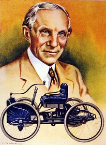 Henry Ford and his first motorcar of 1896
