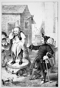 Peter Stuyvesant chastises Willem Wickendam for preaching a Baptist sermon