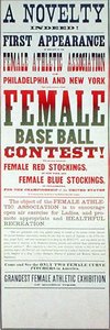 Poster advertising a women