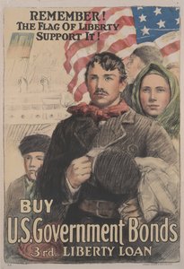 Remember! The Flag of Liberty Support It! Buy U. S. Government Bonds, 3rd Liberty Loan
