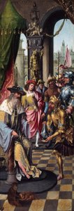 King David Receiving the Cistern Water of Bethlehem by School Antwerp