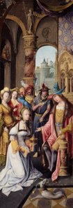 King Solomon Receiving the Queen of Sheba by School Antwerp