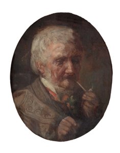 Elderly Man by School British