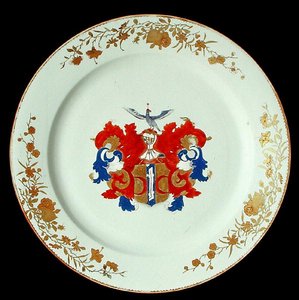 A Chinese Imari porcelain charger with the arms of Valckenier of Amsterdam, c.1750