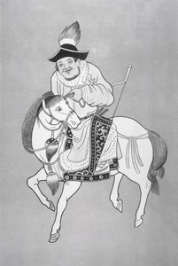 A Mongol horse archer (after a Chinese drawing) by School Chinese