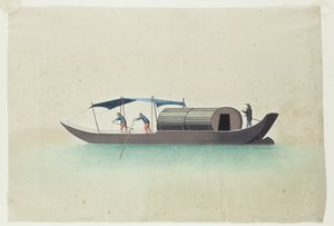 Boat with Three Boatmen