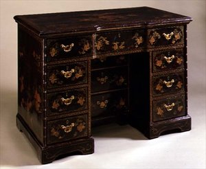 Chinese export kneehole desk, early 18th century by School Chinese