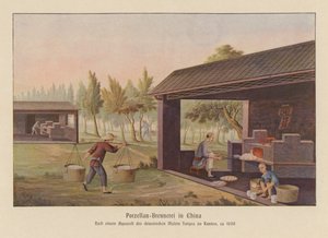 Making porcelain in China