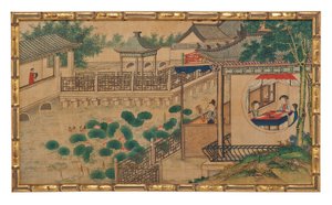 One of Twenty-Four Scenes from Dream of the Red Chamber by School Chinese