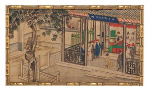 One of Twenty-Four Scenes from Dream of the Red Chamber by School Chinese