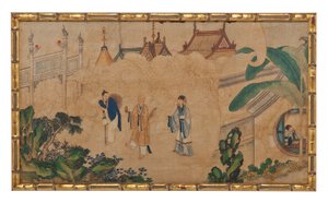 One of Twenty-Four Scenes from Dream of the Red Chamber by School Chinese