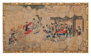 One of Twenty-Four Scenes from Dream of the Red Chamber by School Chinese