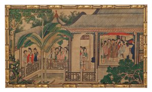 One of Twenty-Four Scenes from Dream of the Red Chamber by School Chinese