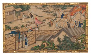 One of Twenty-Four Scenes from Dream of the Red Chamber by School Chinese