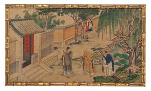 One of Twenty-Four Scenes from Dream of the Red Chamber by School Chinese