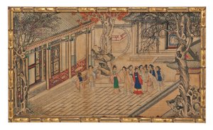 One of Twenty-Four Scenes from Dream of the Red Chamber by School Chinese