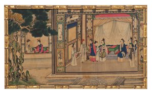 One of Twenty-Four Scenes from Dream of the Red Chamber by School Chinese