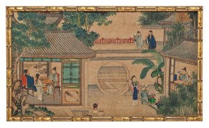 One of Twenty-Four Scenes from Dream of the Red Chamber by School Chinese