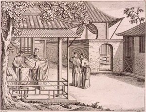 Selling the Silk after it is Woven, China, late 18th century by School Chinese