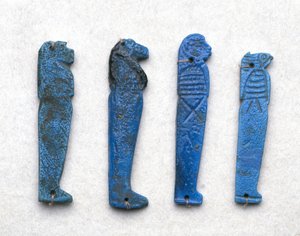 Amulet of a Son of Horus, Greco-Roman period, 332 BC-395 AD by School Egyptian
