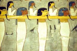 Gods of the Underworld Tethered to Hathor by School Egyptian