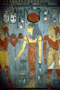 Luxor, Thebes: Valley of the Kings, tomb of Horemheb, Egyptian pharaoh on which the goddess Isis appears