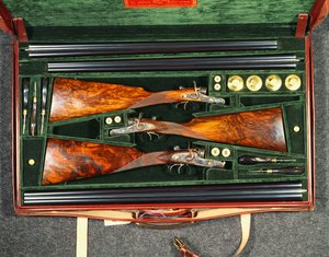 A set of three hammer guns