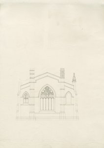 Burton-upon-Trent - Holy Trinity Church: Drawing by School English