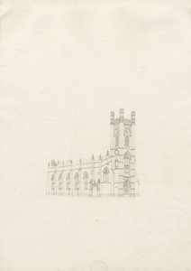 Burton-upon-Trent - Holy Trinity Church by School English